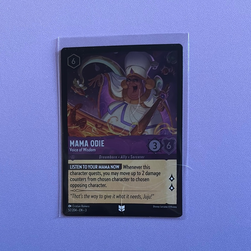 Disney Trading Card - Mama Odie with Purple and Gold
